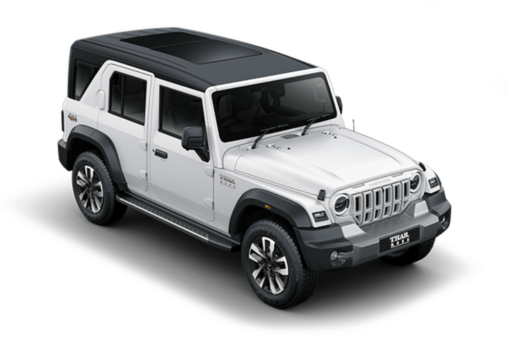 Mahindra Thar Roxx Color Everest White